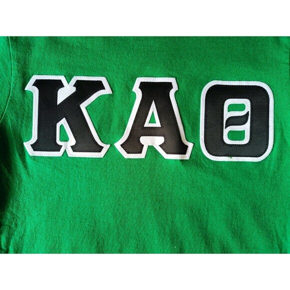 Kappa Alpha Theta T-Shirt Men's Small Green Short Sleeve - Picture 2 of 6